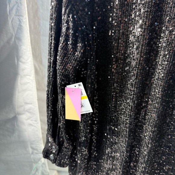 Riley & Rae Black Sequin Blazer - Picture 4 of 4